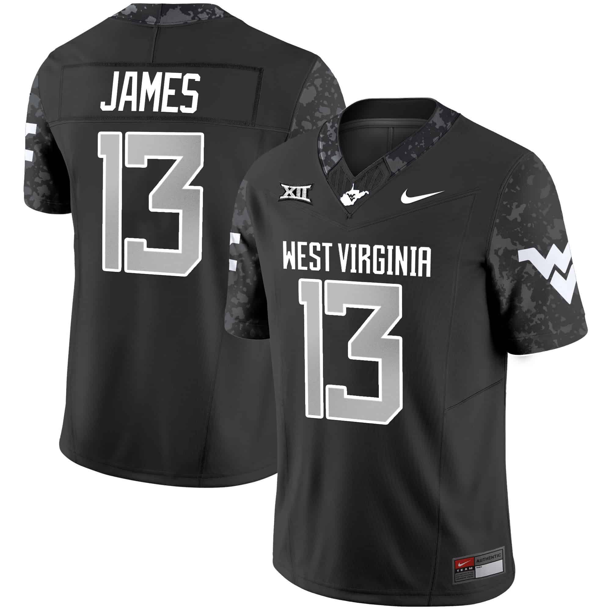 Men West Virginia Mountaineers #13 James Black 2024 Nike Vapor Limited NCAA Jersey